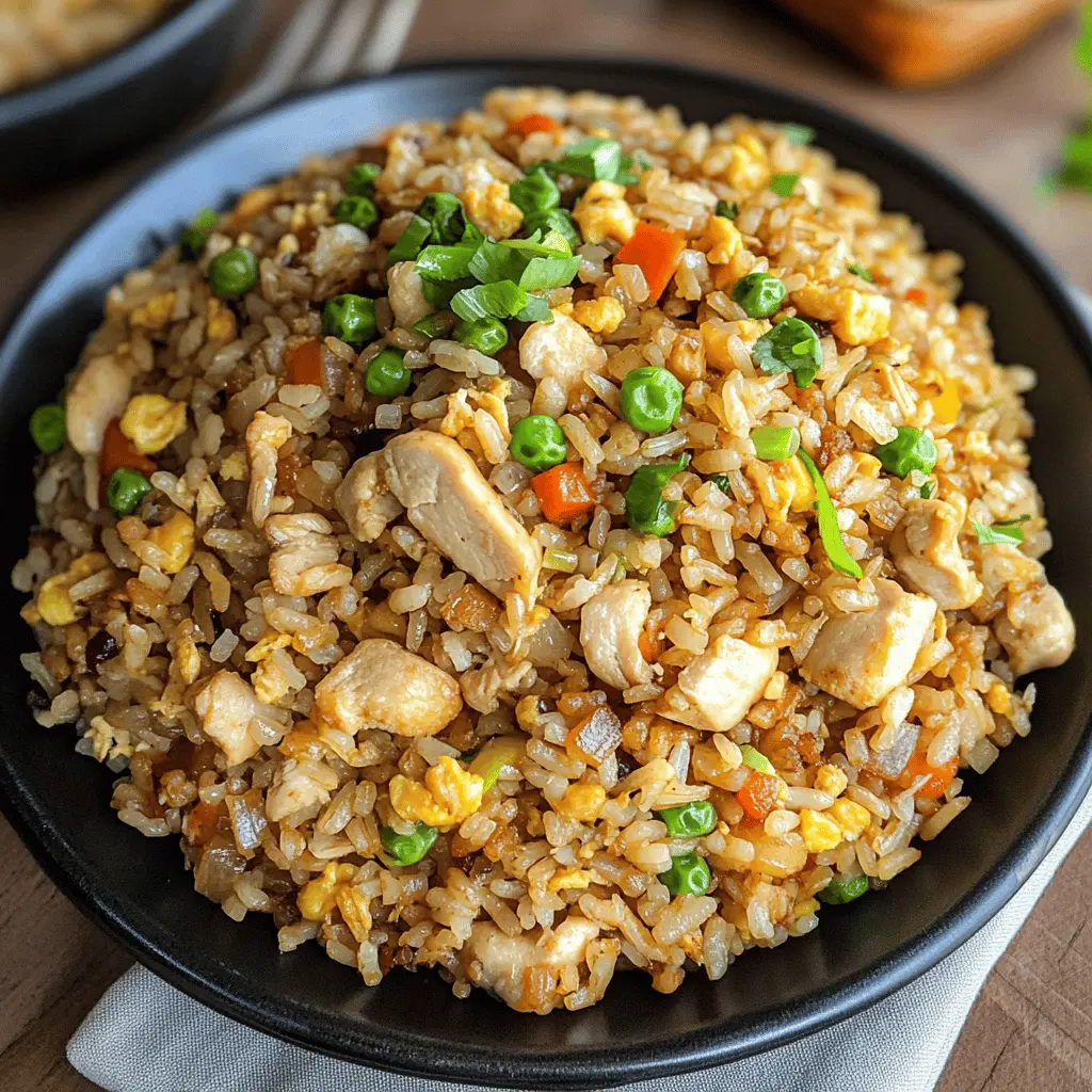 Looking for a quick and delicious meal? This Blackstone Chicken Fried Rice is packed with flavor and perfect for busy weeknights! With tender chicken, fresh veggies, and perfectly seasoned rice, it's a family favorite that comes together in just 20 minutes. Save this recipe for an easy weeknight dinner or meal prep! Your taste buds will thank you!