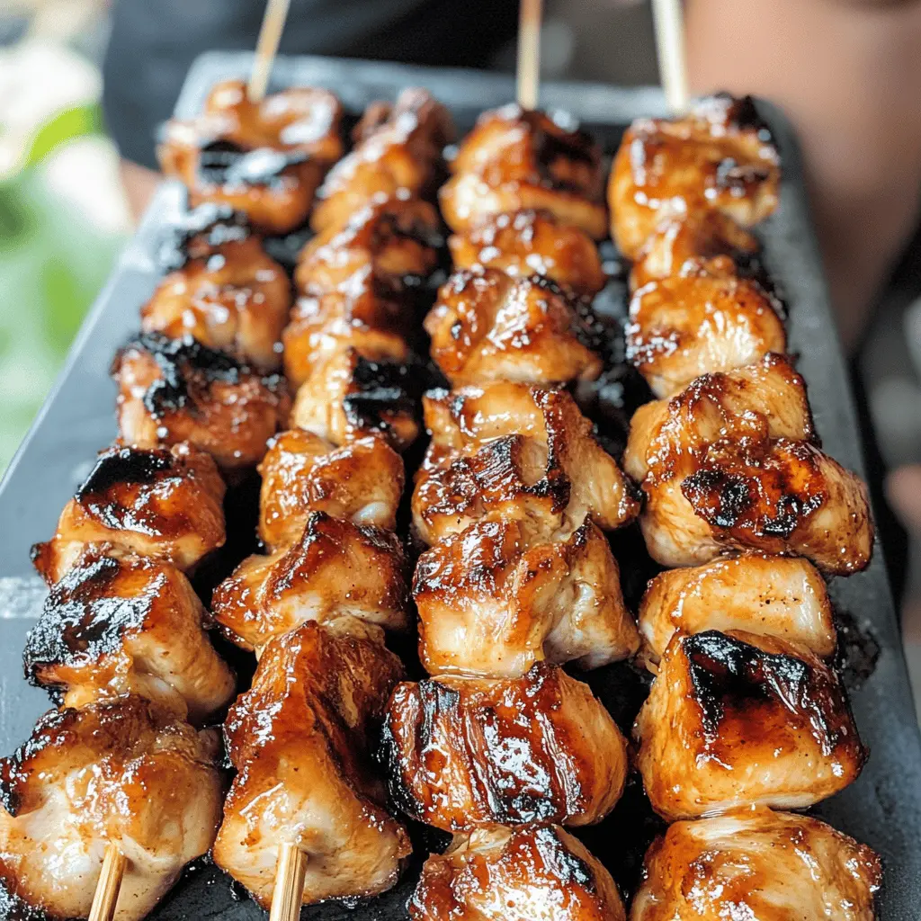 Savor the delightful taste of Filipino Barbecue Chicken Skewers, marinated in a rich blend of sweet and savory flavors! These juicy, tender skewers are perfect for grilling at your next BBQ or family gathering. Add them to your recipe collection and impress your friends with this delicious dish. Don't forget to save this recipe for your next cookout!