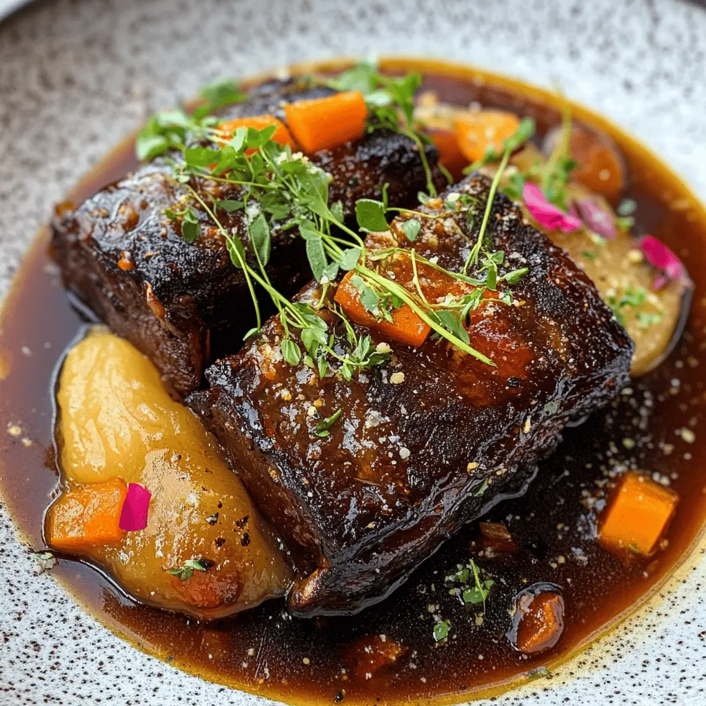 Easy French Style Braised Short Ribs Recipe