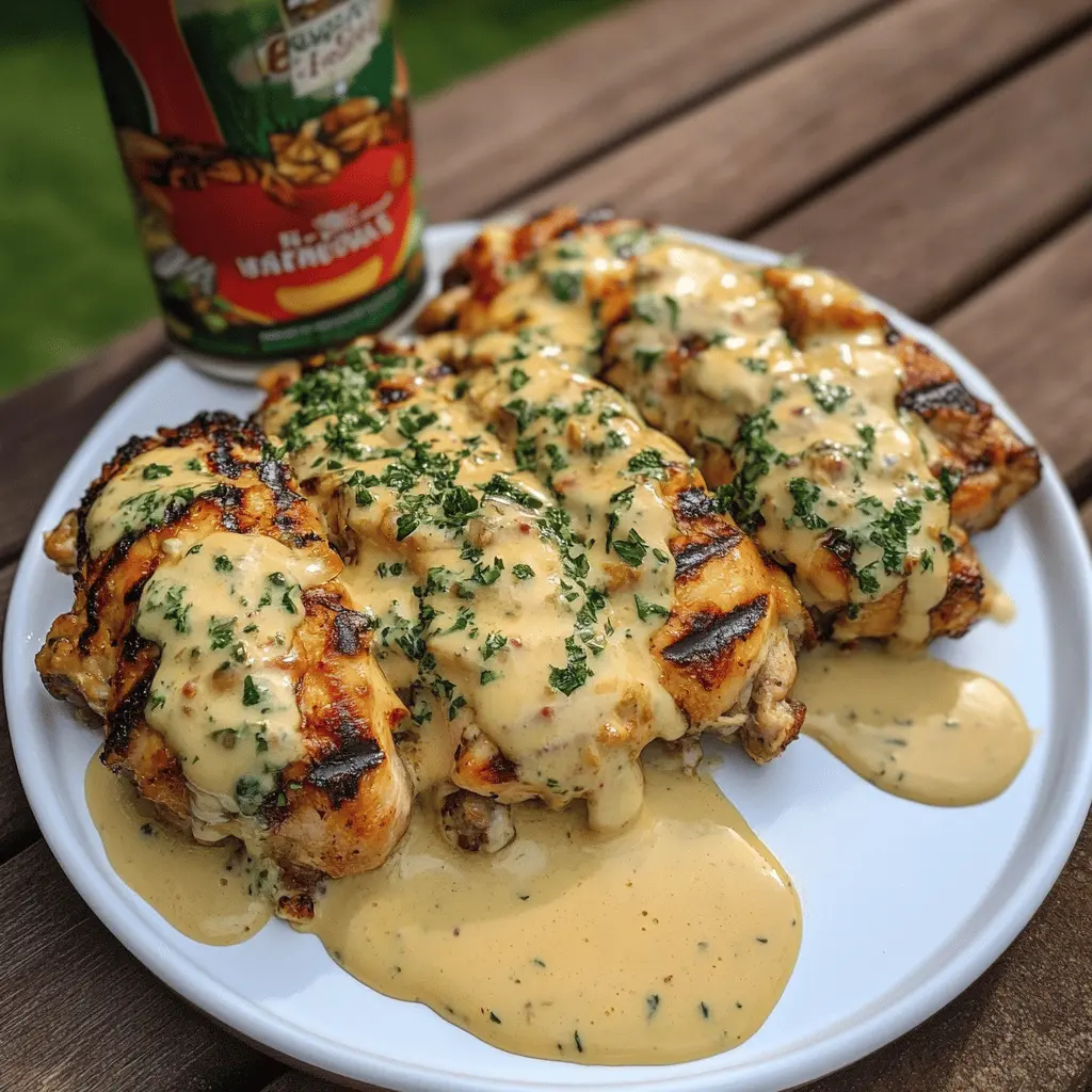 Juicy grilled stuffed chicken wrapped around a cheesy filling and topped with a creamy sauce! This recipe is perfect for impressing guests at dinner or treating yourself to a flavorful meal. Made with simple ingredients, it’s easy to whip up any night of the week. Save this pin for a delicious dinner idea that will surely become a family favorite!