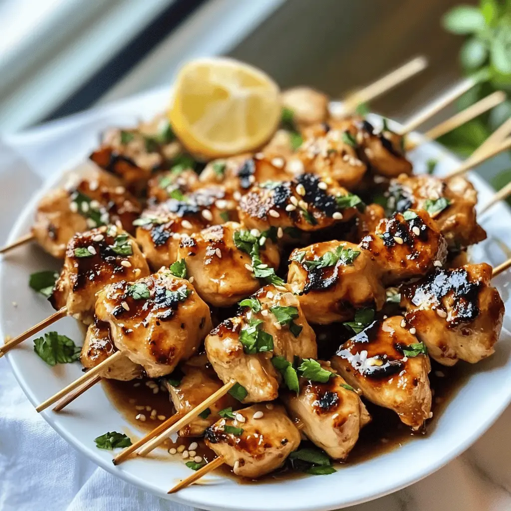 These Honey Garlic Chicken Skewers are the perfect blend of sweet and savory! Marinated in a delicious honey garlic sauce, these grilled delights are juicy, tender, and bursting with flavor. They're great for summer BBQs or quick weeknight dinners. Save this recipe and treat your family to a tasty meal they’ll love!