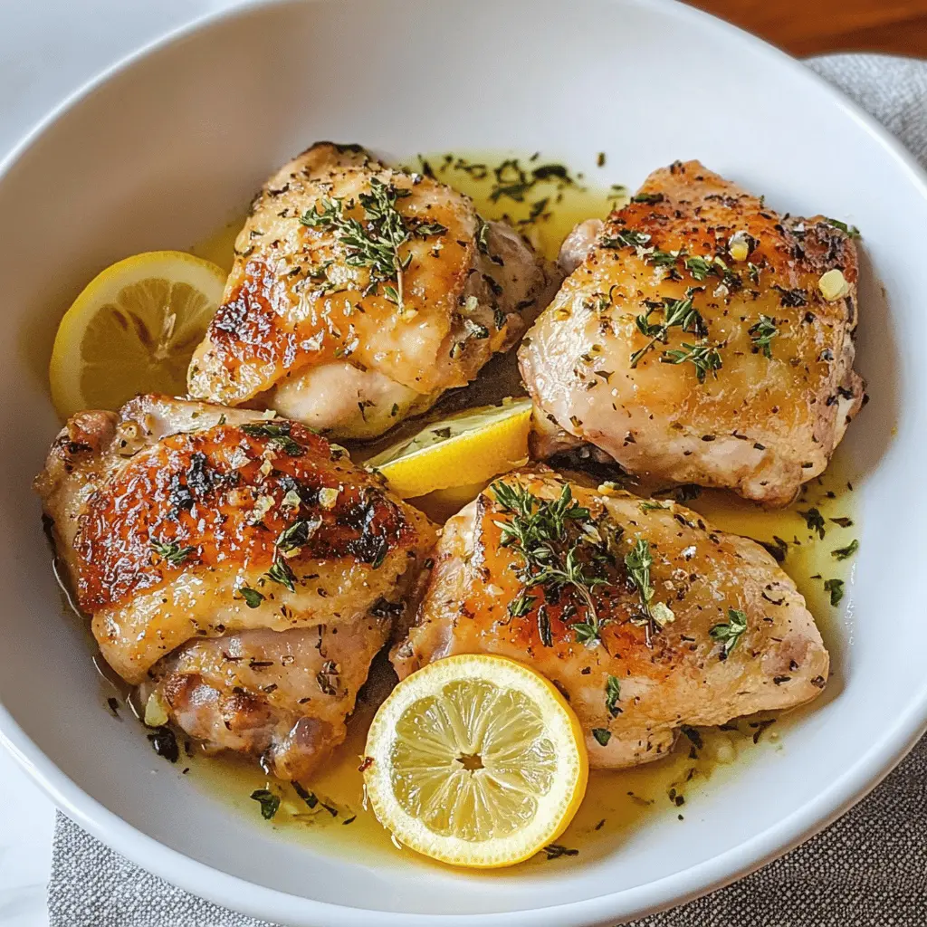 Juicy lemon garlic chicken thighs are a must-try for a delicious weeknight dinner. With bright citrus flavors and the perfect amount of garlic, this dish is both easy to make and full of flavor. Perfect for serving with rice or a fresh salad. Don’t forget to save this recipe for a quick and tasty meal your whole family will enjoy!