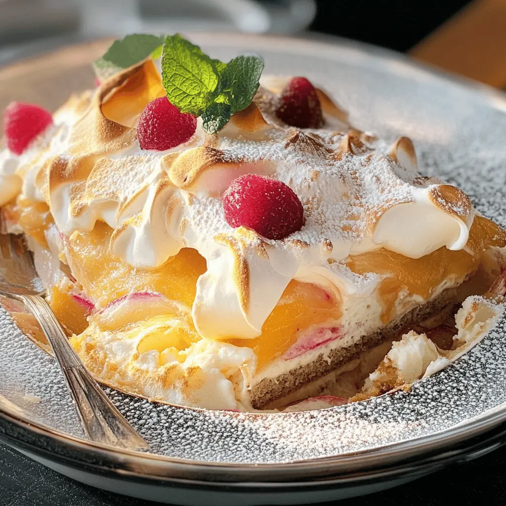 Easy Rhubarb Meringue Dessert Recipe