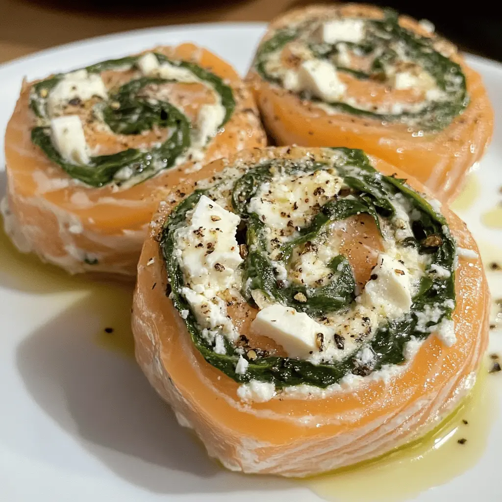 These Spinach and Feta Stuffed Salmon Pinwheels are a delightful combination of fresh spinach and creamy feta wrapped in tender salmon. Perfect for a light dinner or impressive appetizers, this dish not only tastes amazing but also looks great on any table. Save this recipe to impress your guests on date night or special occasions!