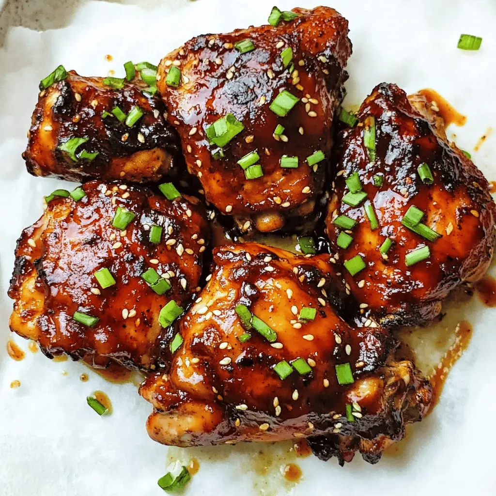 Easy Sticky Spicy BBQ Chicken Thighs Recipe