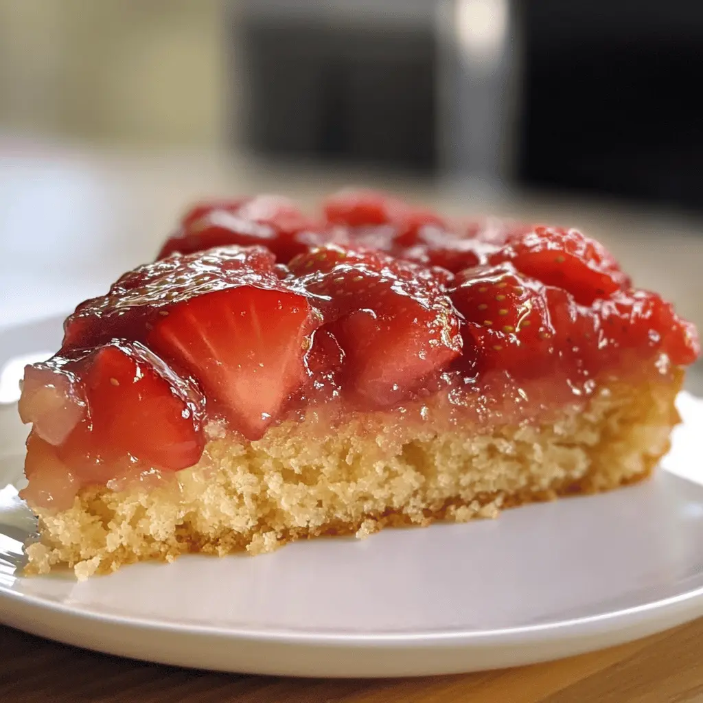 Looking for a delightful dessert? This Strawberry Rhubarb Upside Down Cake combines the sweetness of ripe strawberries with the tartness of rhubarb for a scrumptious treat. Perfect for spring gatherings or a cozy family dinner, this cake is both eye-catching and delicious. Save this recipe now to impress your guests or to enjoy with coffee on a sunny afternoon!