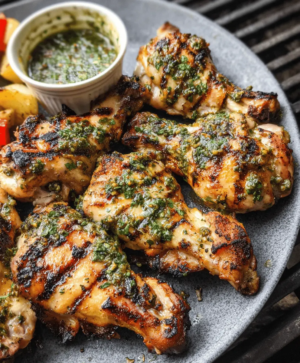 Easy Grilled Chicken with Flavorful Chimichurri Sauce