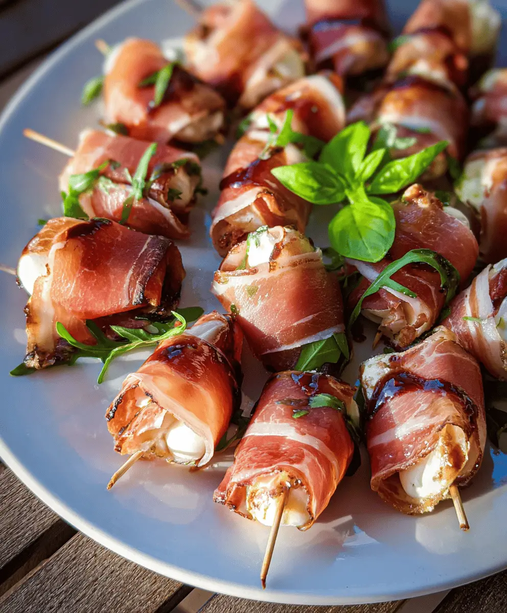 Easy Prosciutto Wrapped Mozzarella Bites Recipe