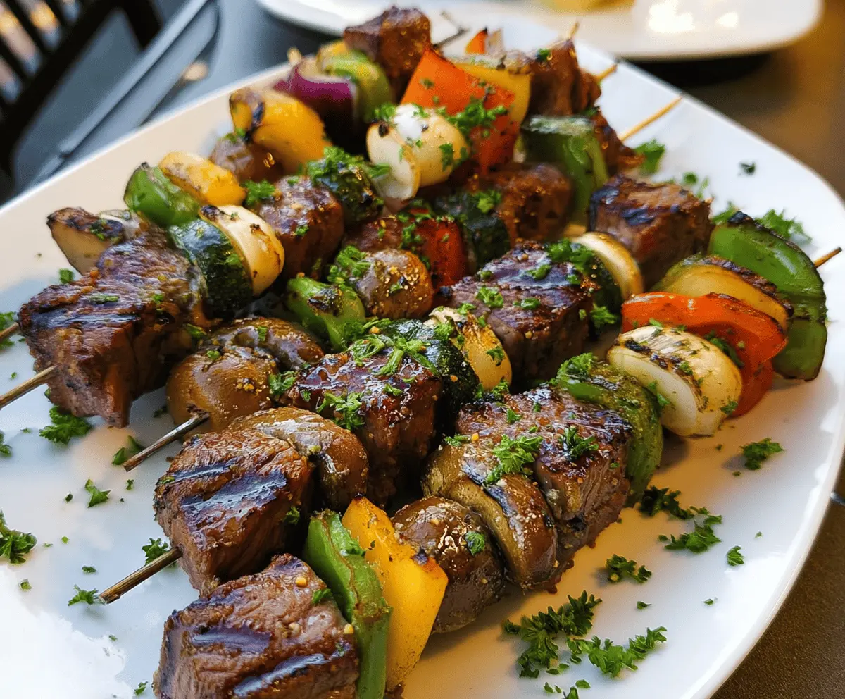 Easy and Juicy Steak Kabobs Recipe
