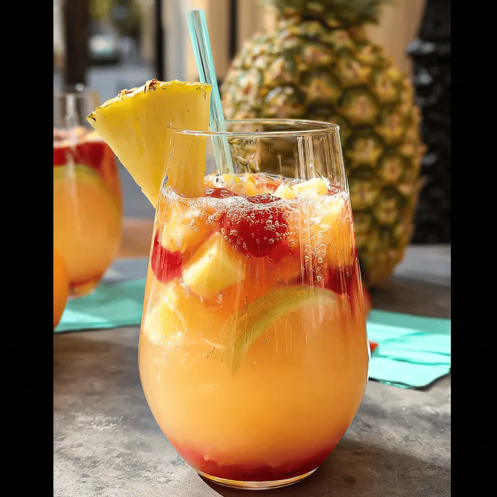 Easy Pina Colada Sangria Recipe