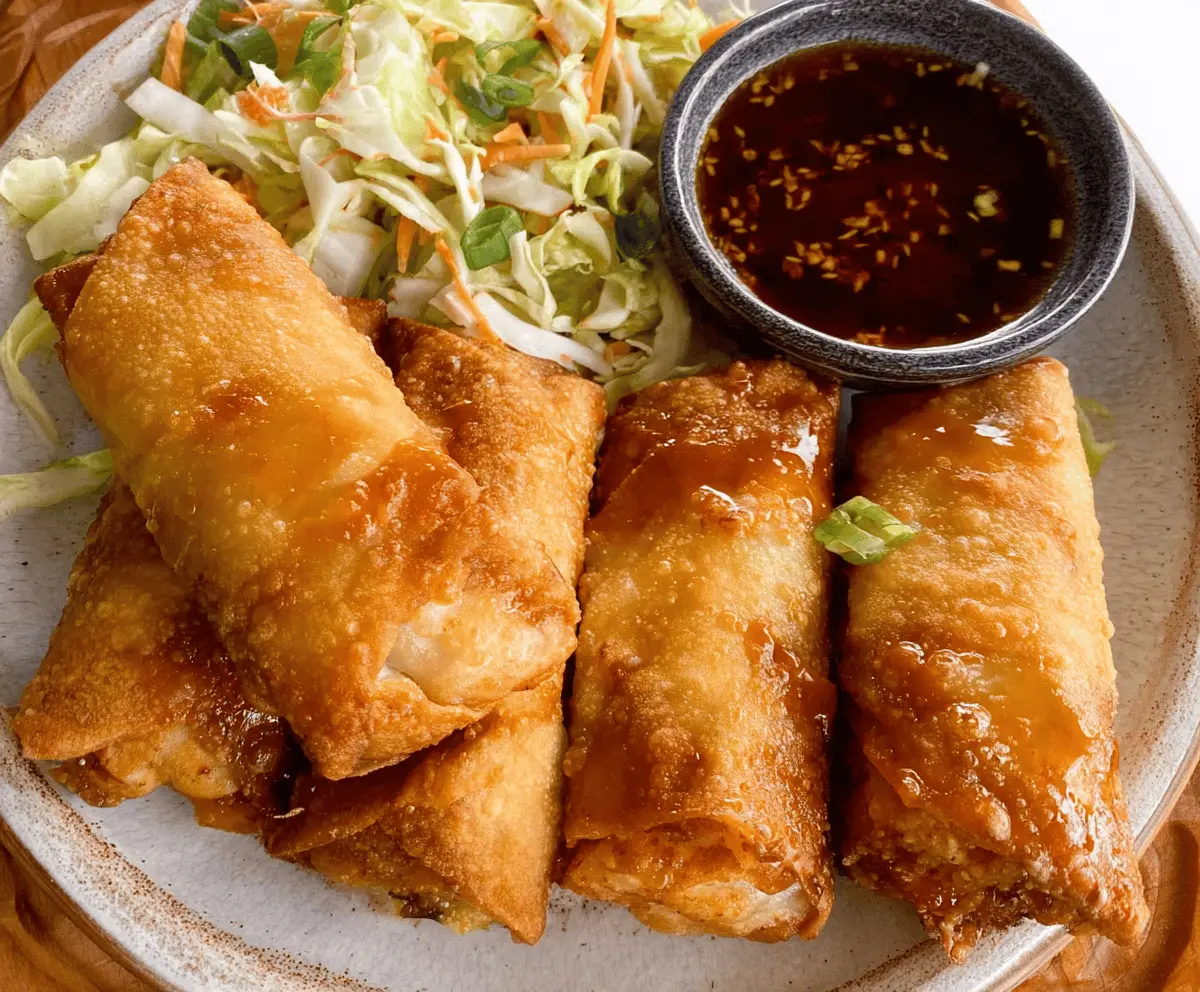 Easy Crispy Shrimp and Cabbage Egg Rolls Recipe