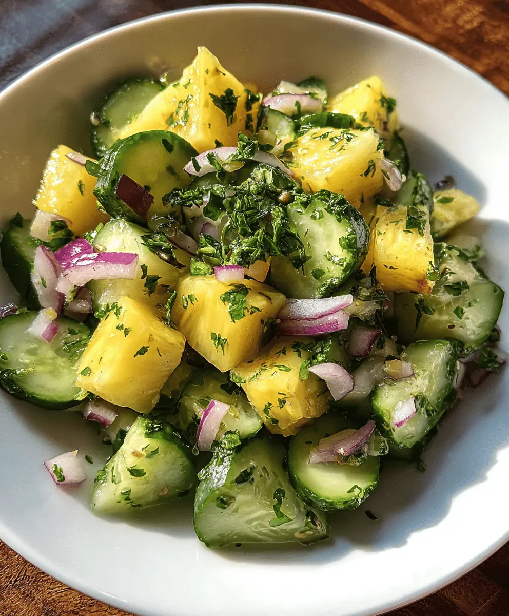 Easy Pineapple Cucumber Salad Recipe