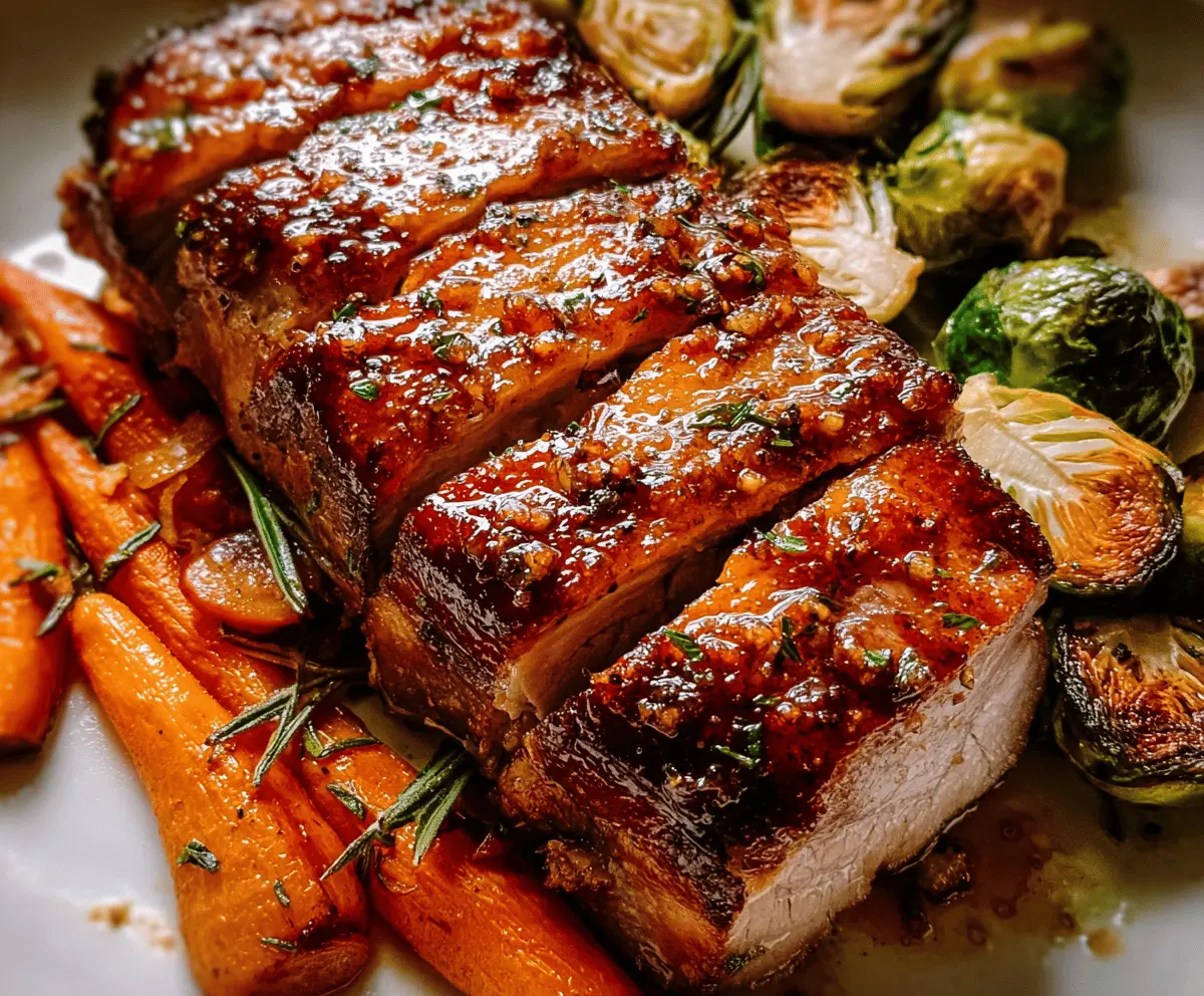Easy Roasted Honey Garlic Pork Recipe