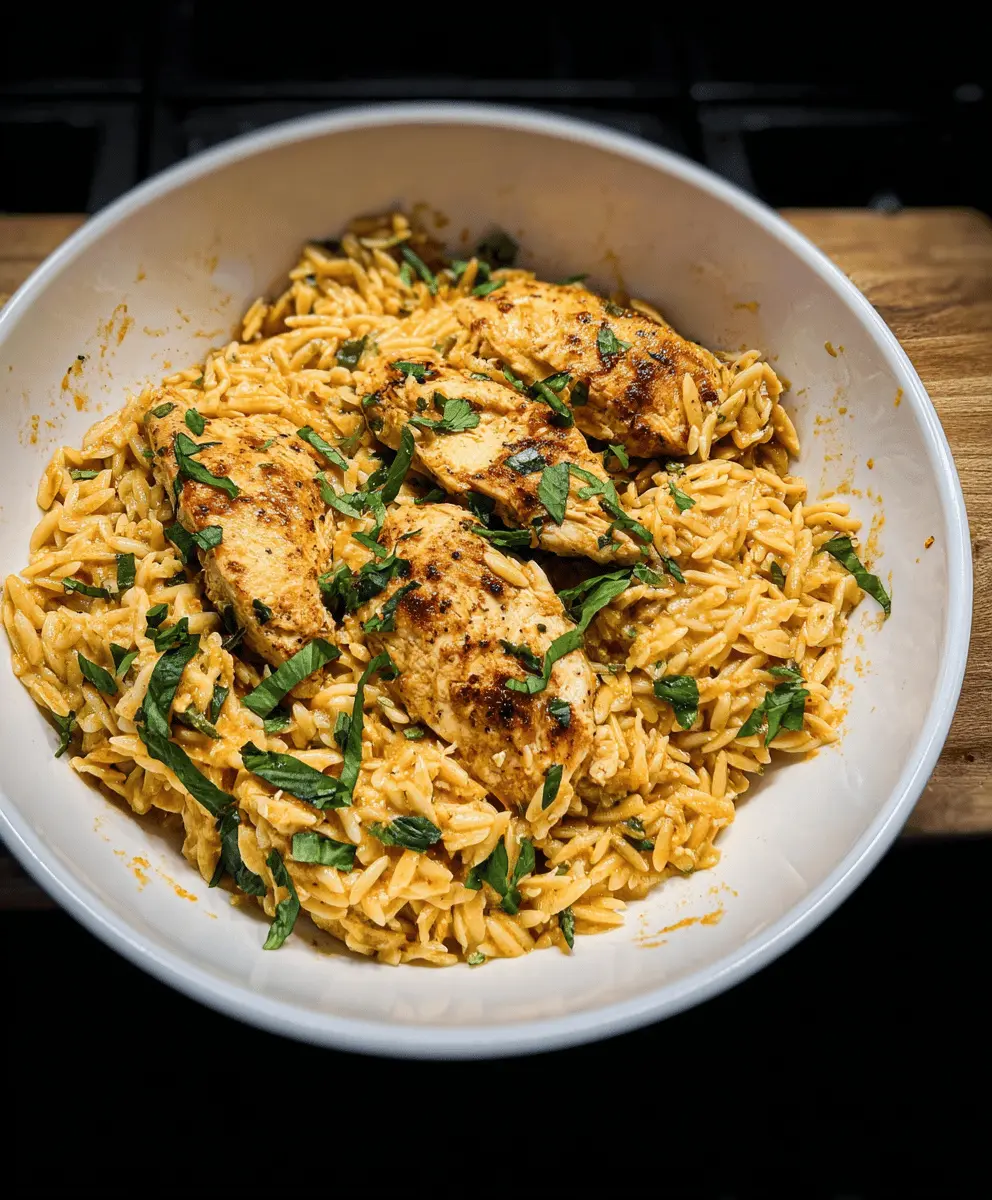 Easy Cajun Chicken Orzo Dinner Recipe