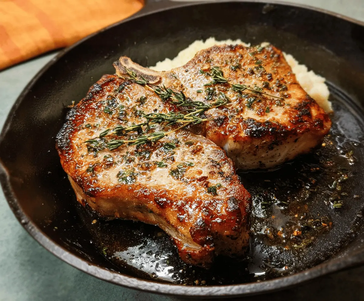 Easy Cast Iron Pork Chops Recipe