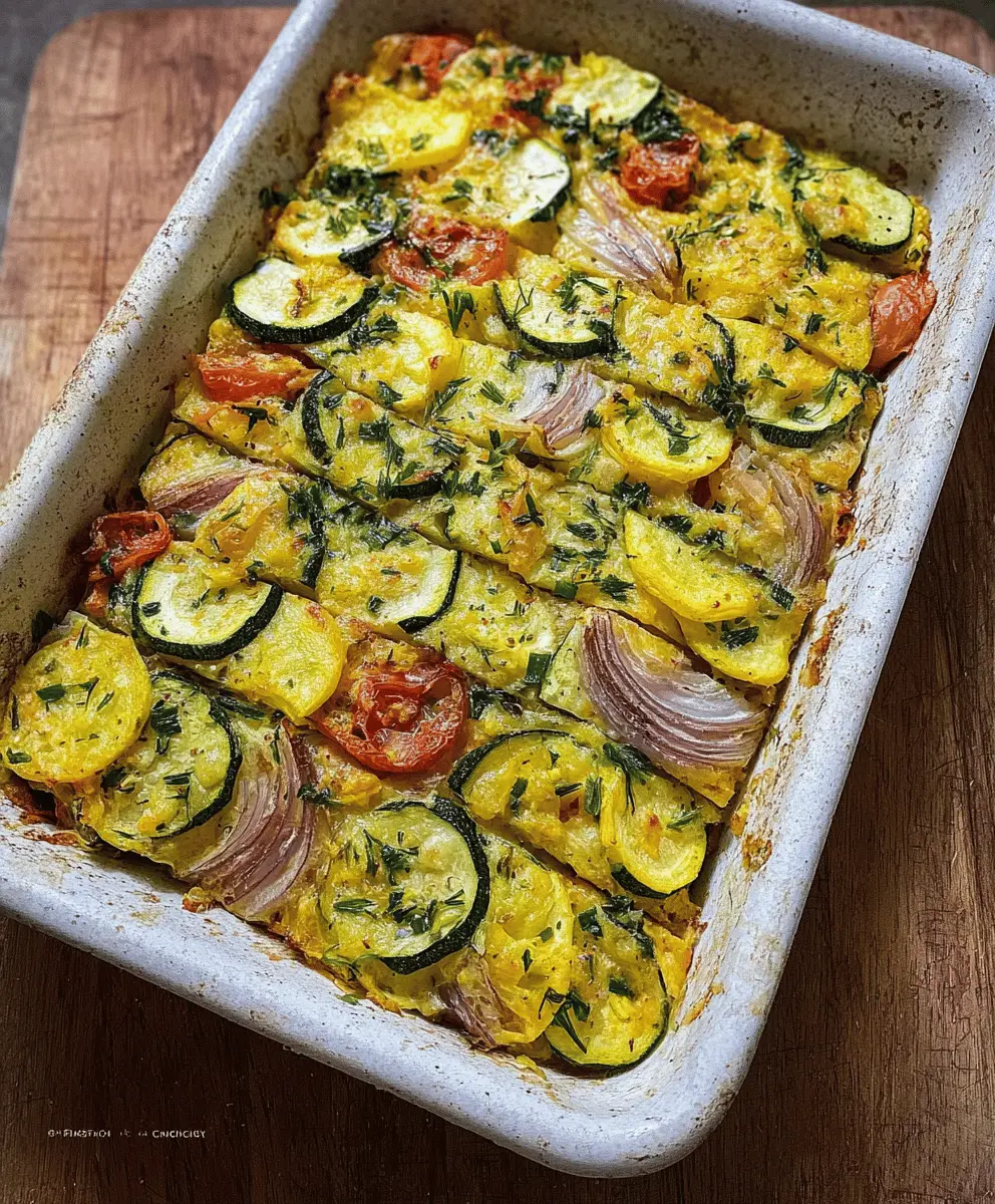 Easy Cheesy Zucchini and Vegetable Bake