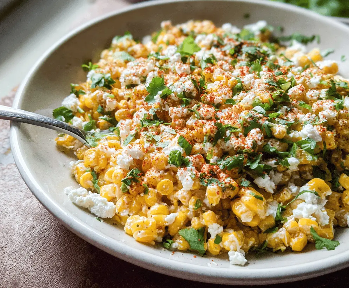 Easy Mexican Street Corn Salad Recipe