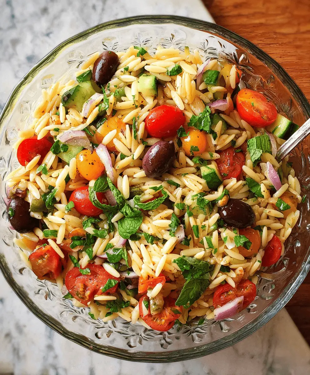 Easy Orzo Salad Recipe for Summer Meals