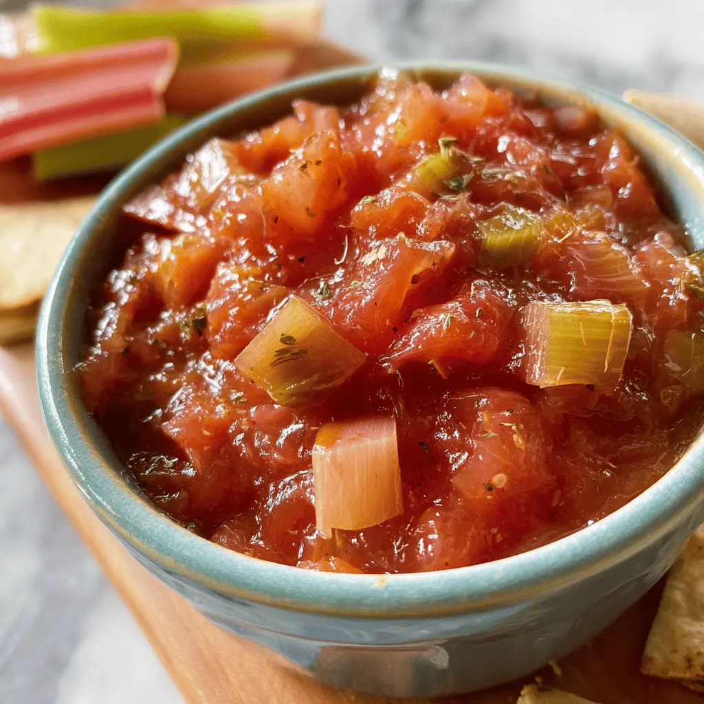 Easy Rhubarb Relish Recipe for Beginners