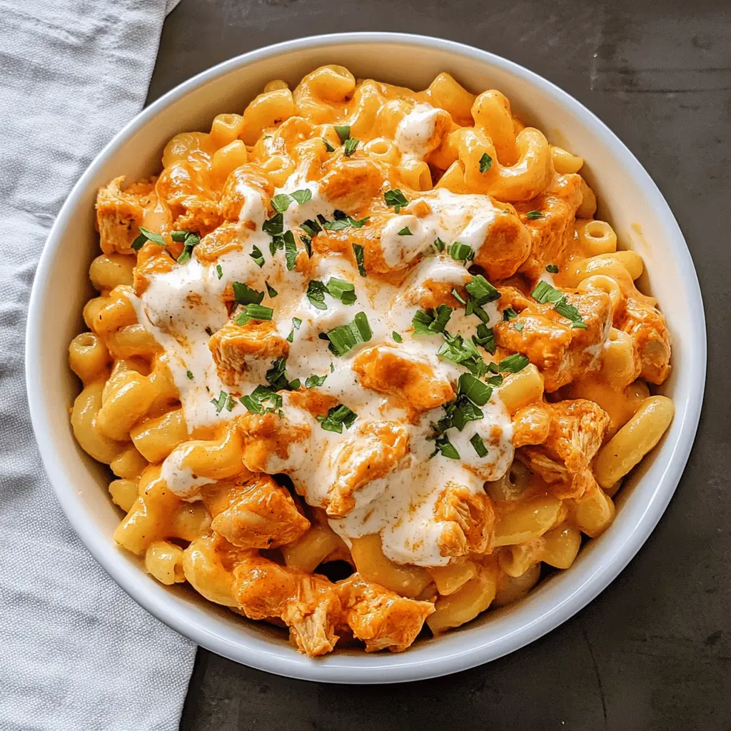 Easy Buffalo Chicken Mac and Cheese Recipe