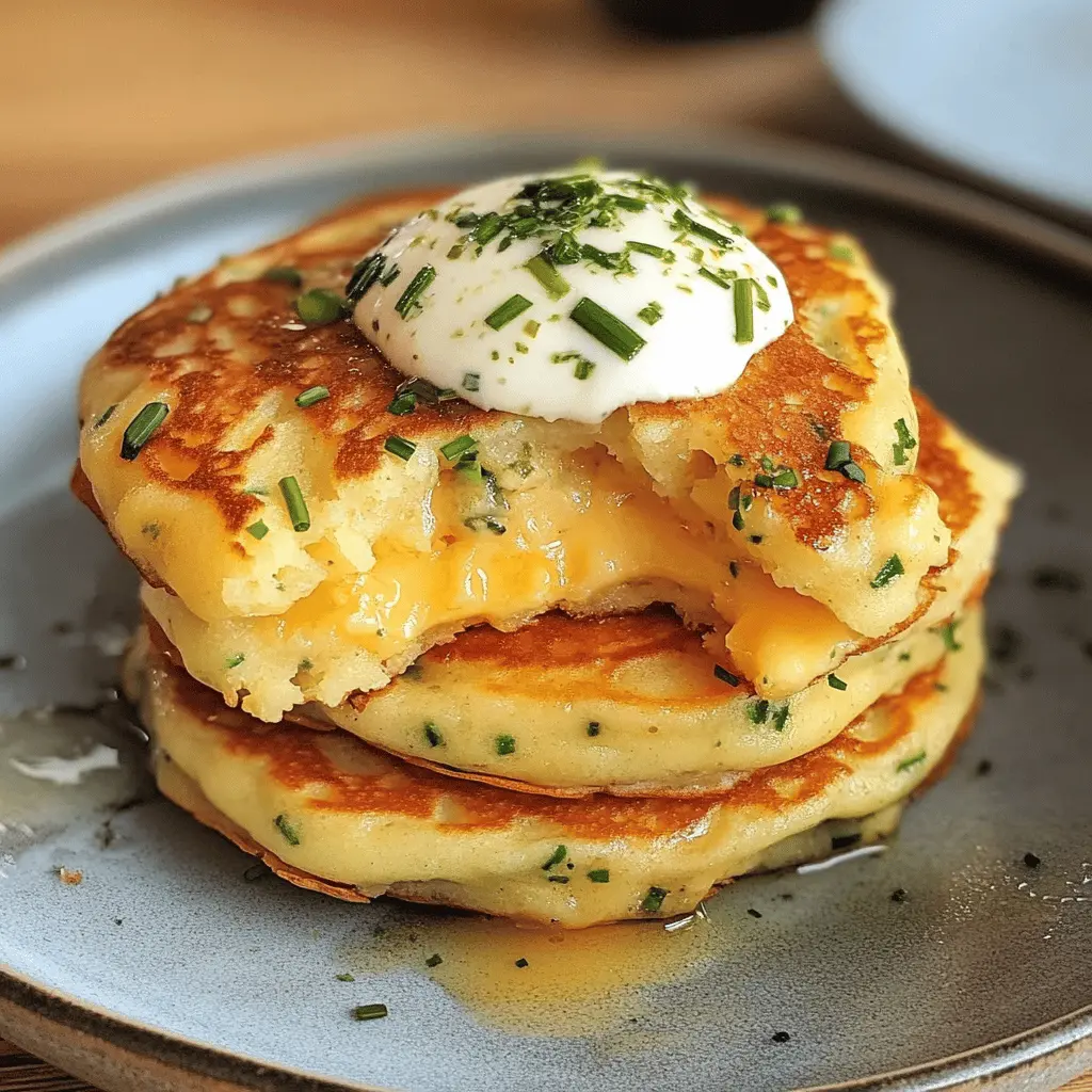Easy Cheesy Chive Scotch Pancakes Recipe