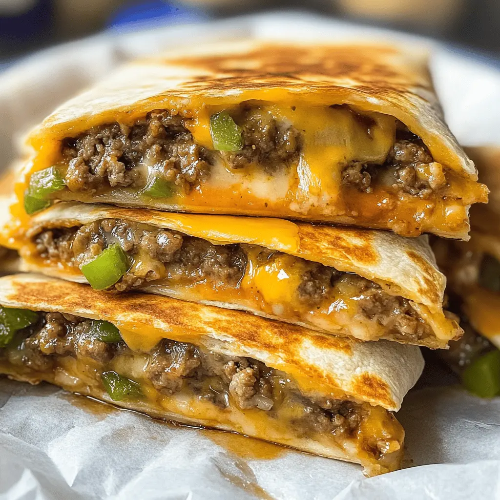 Easy Cheeseburger Quesadilla Recipe