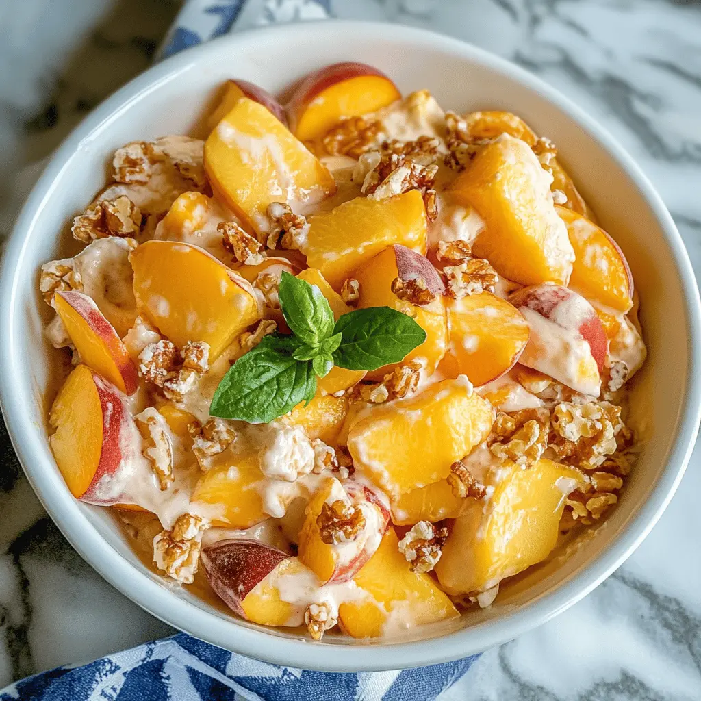 Easy Millionaire Peach Salad Recipe
