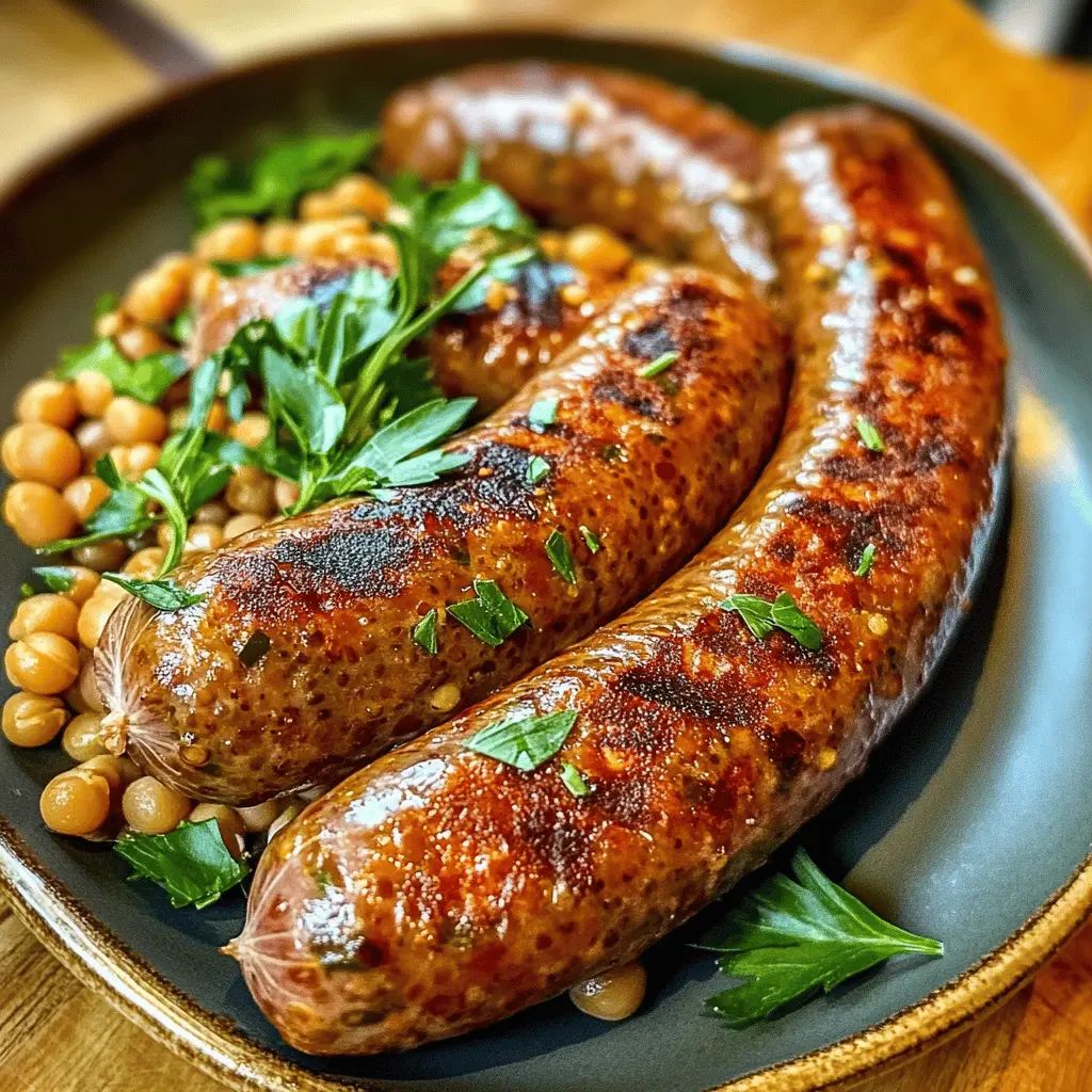 Easy Savory Chickpea Lentil Sausage with Bold Spices