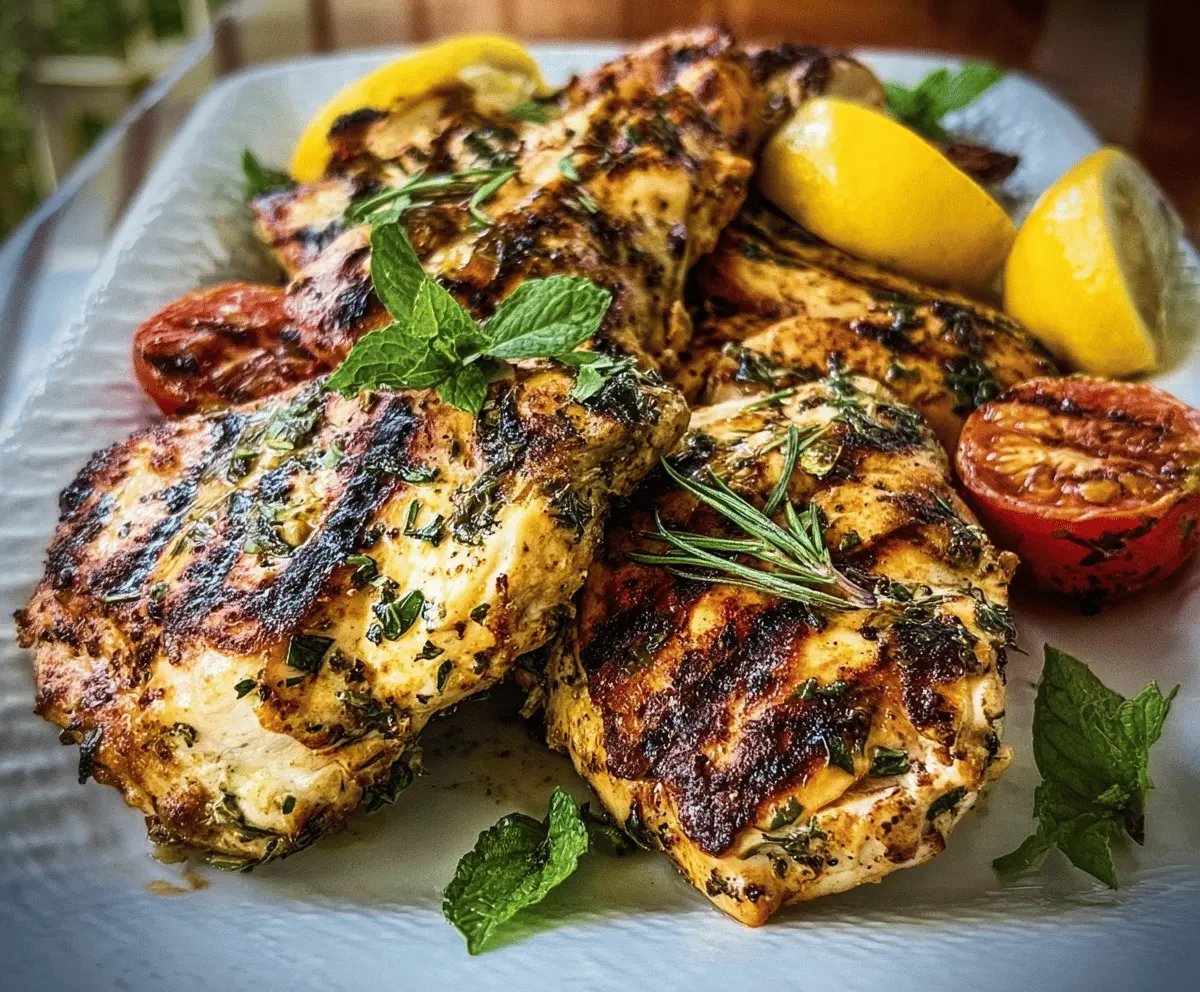 Easy Lemon Herb Grilled Chicken Recipe