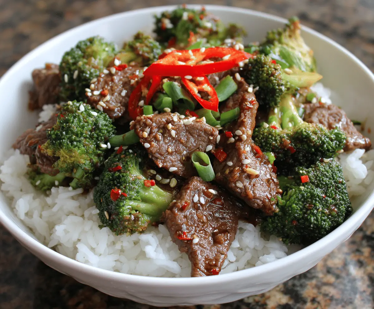 Beef and Broccoli Stir-Fry
