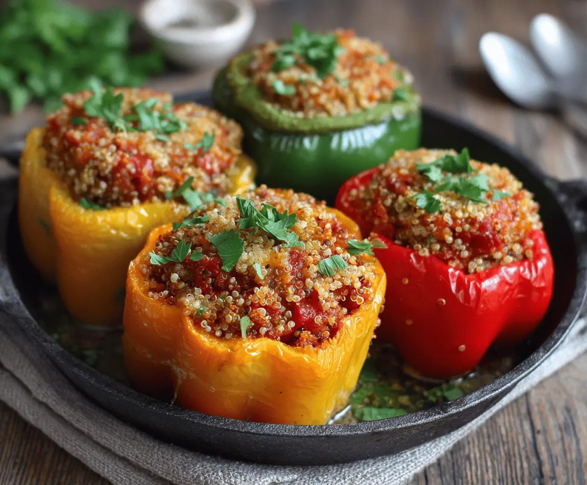 Stuffed Bell Peppers with Quinoa