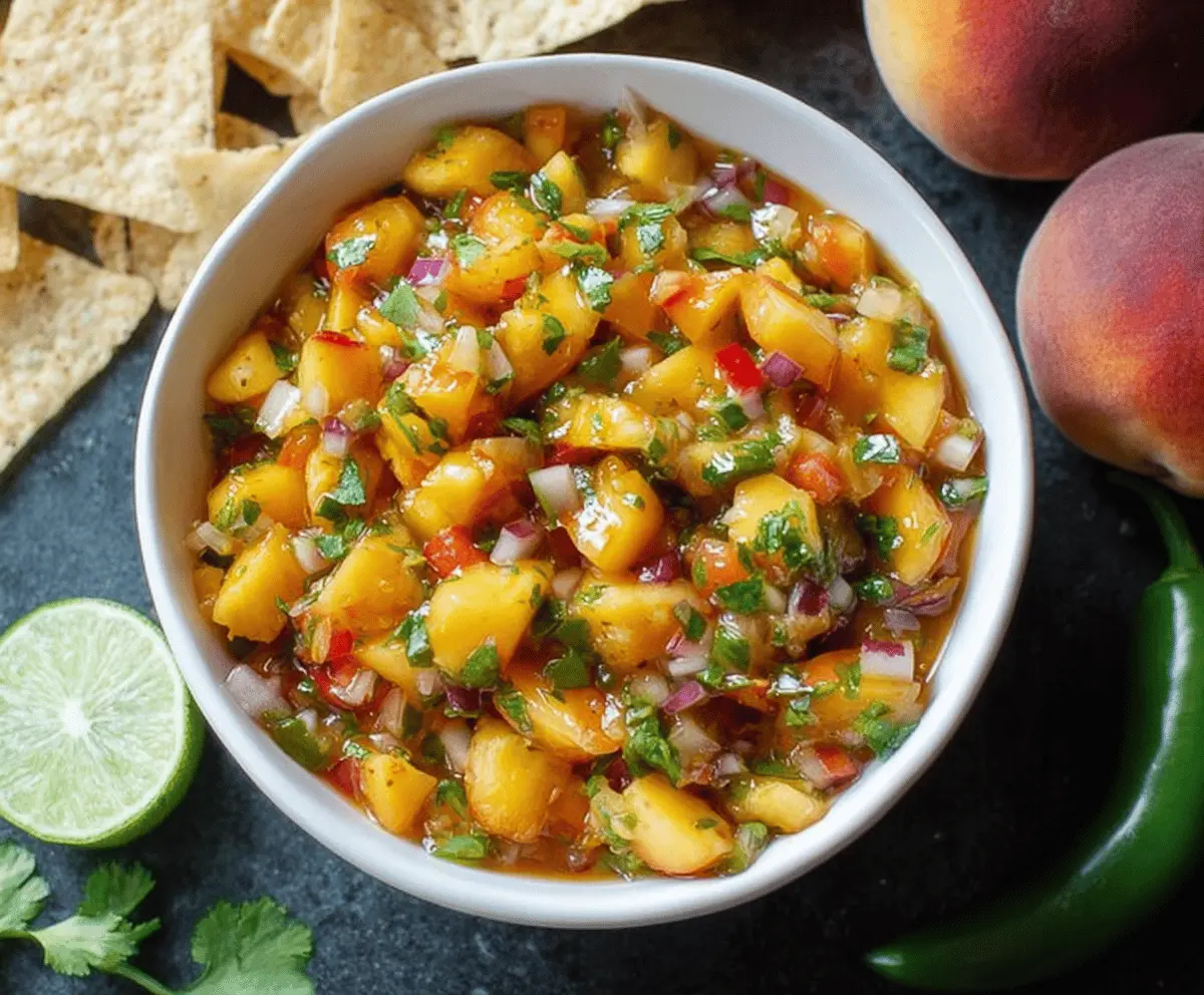 Easy 5-Ingredient Peach Salsa Recipe