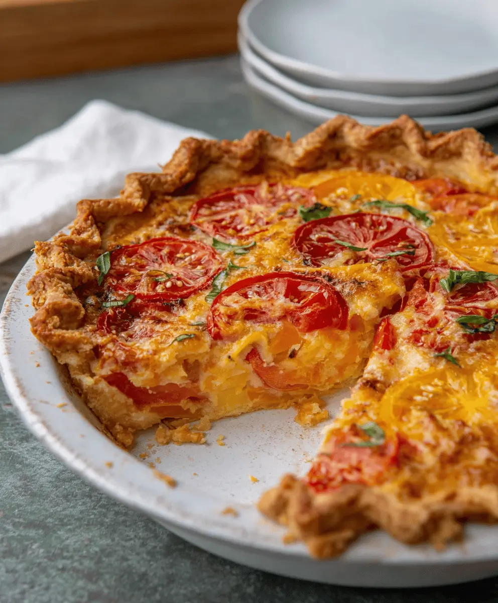 Best Southern Tomato Pie Recipe Easy and Cheesy