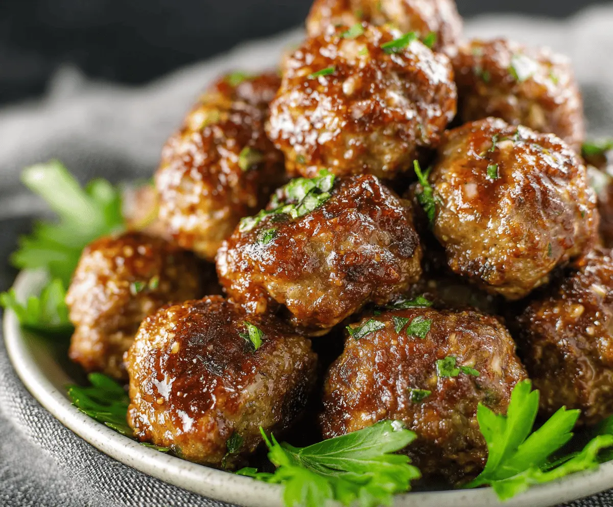 Easy Air Fryer Italian Meatballs Recipe