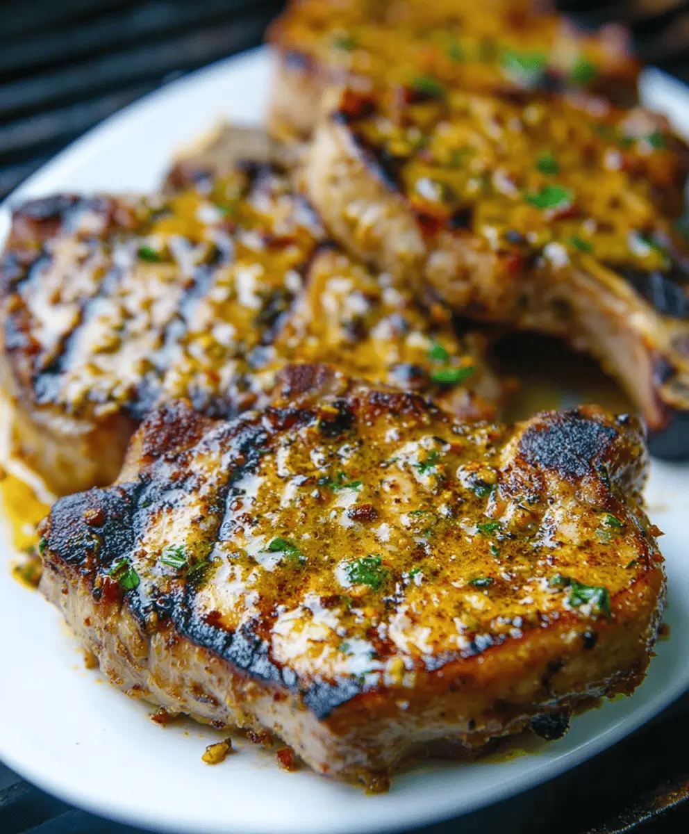 Easy Honey Mustard Grilled Pork Chops Recipe