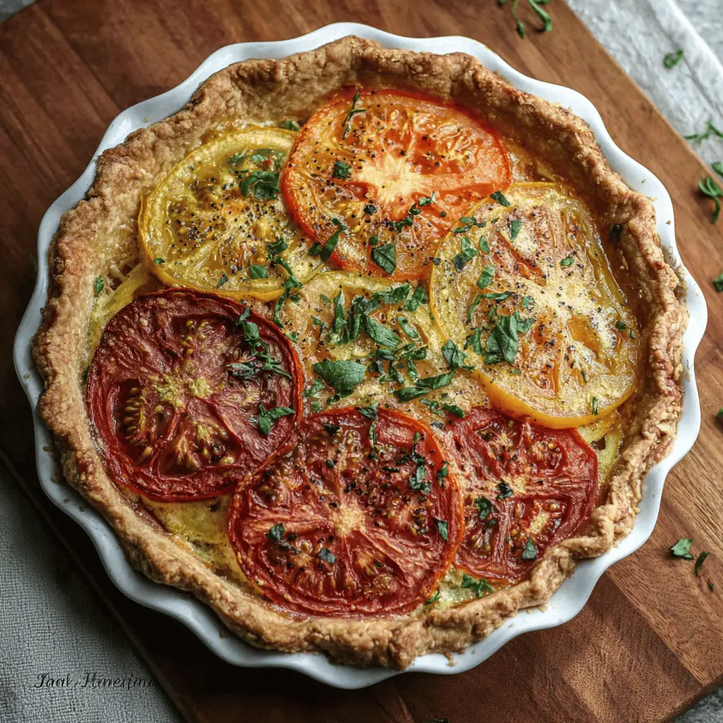 Easy Heirloom Tomato Pie Recipe