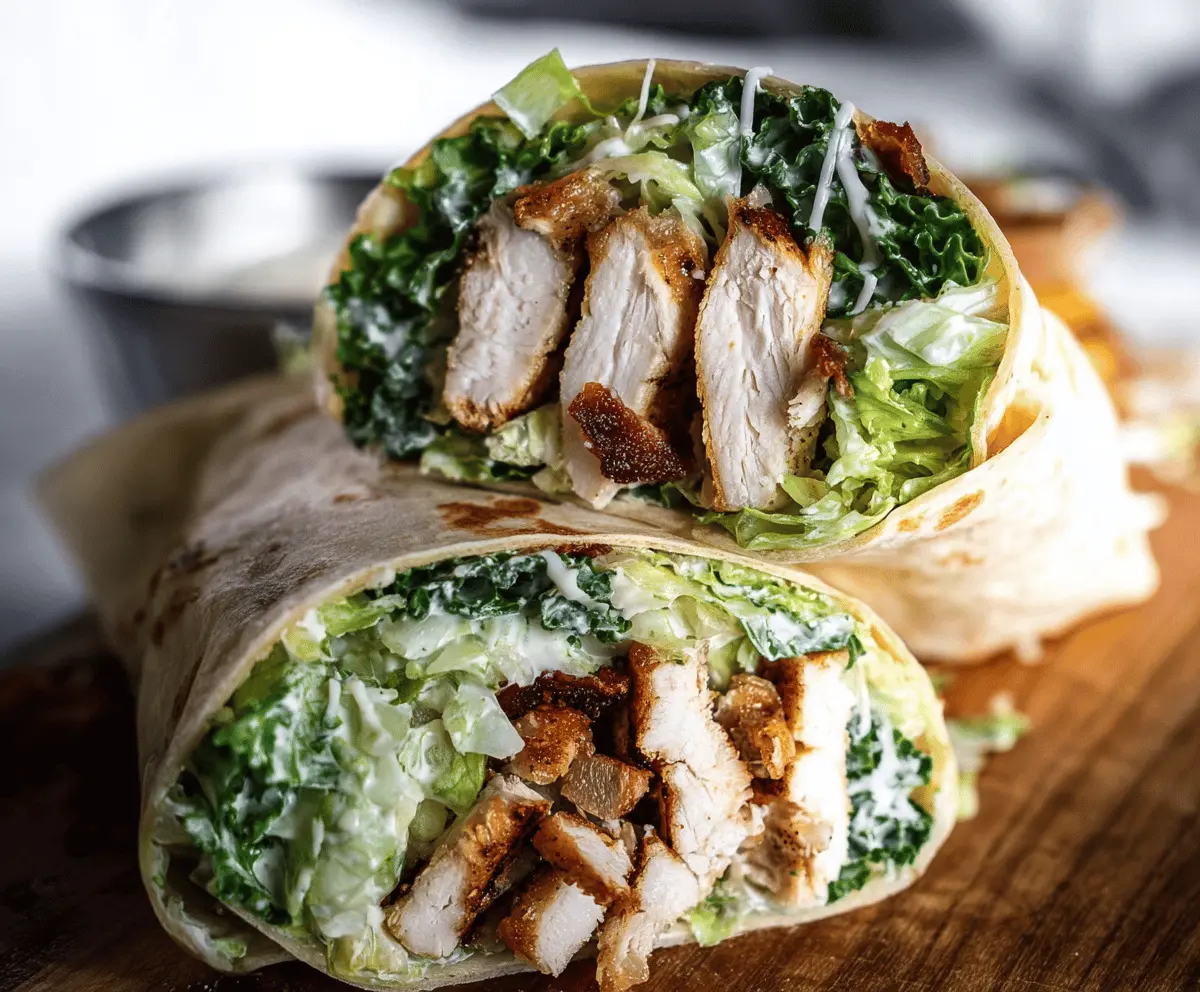 Easy Grilled Chicken Caesar Wrap Recipe