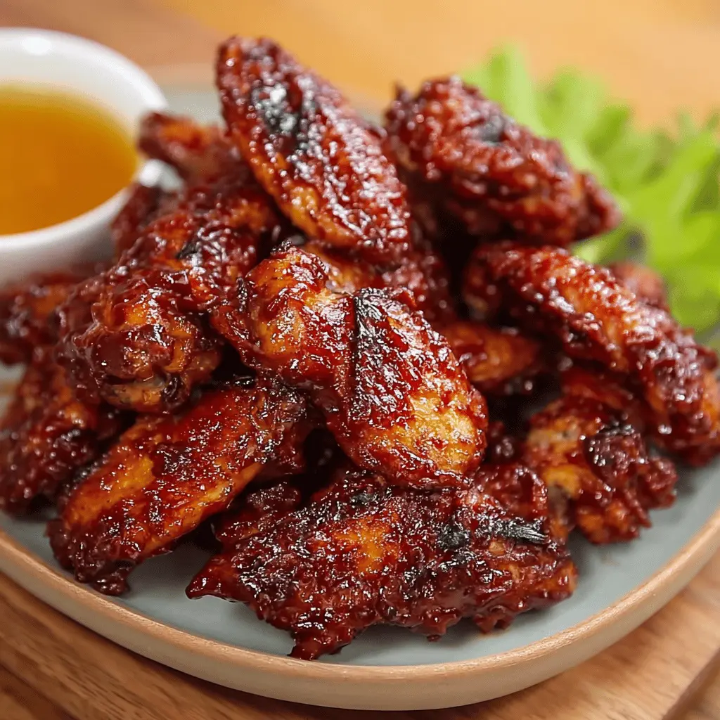 Easy Honey Barbecue Chicken Wings Recipe