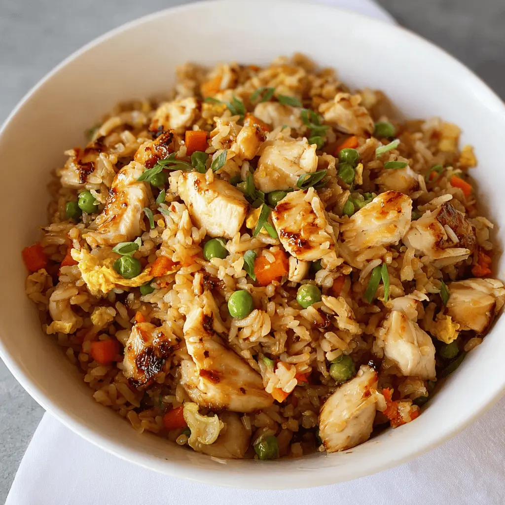 Easy Blackstone Hibachi Chicken Fried Rice for a Crowd