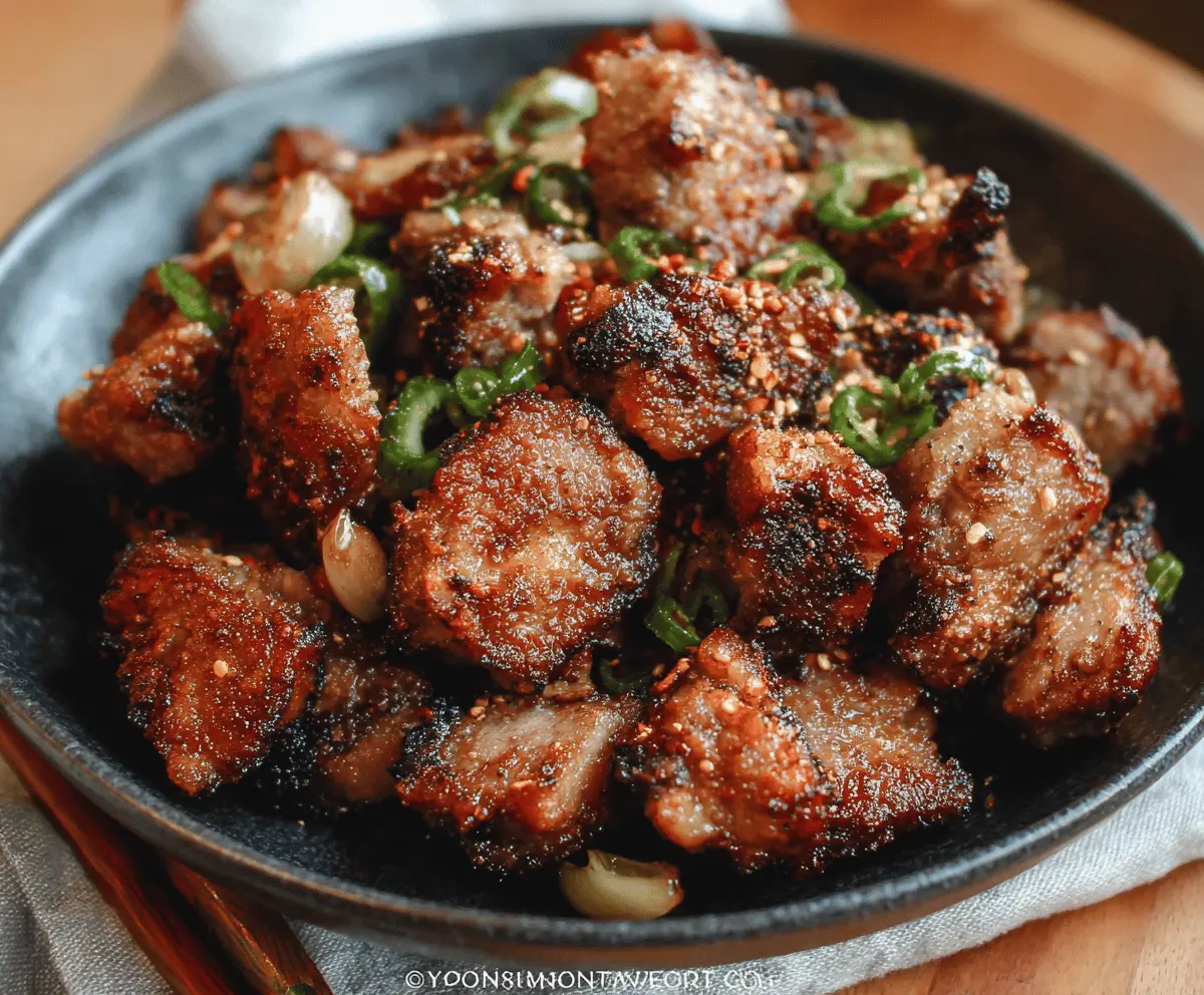 Easy Salt and Pepper Pork Chop Bites Recipe