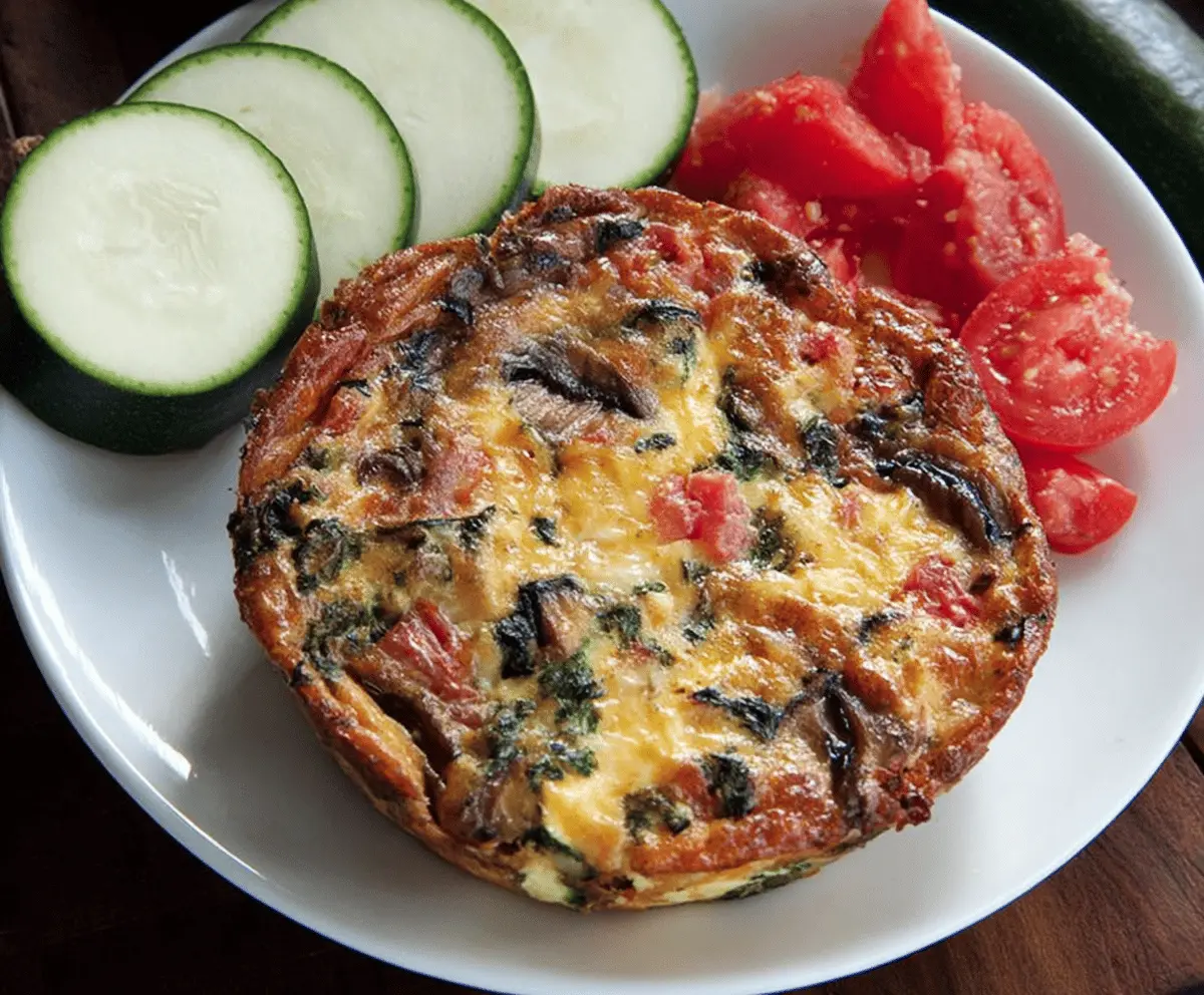 Crustless Quiche with Fresh Summer Vegetables