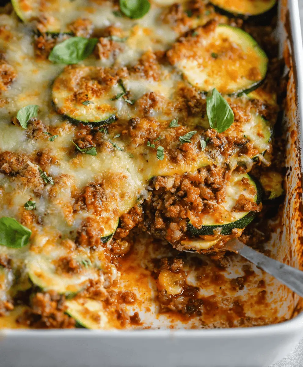Easy Ground Beef Zucchini Casserole Recipe