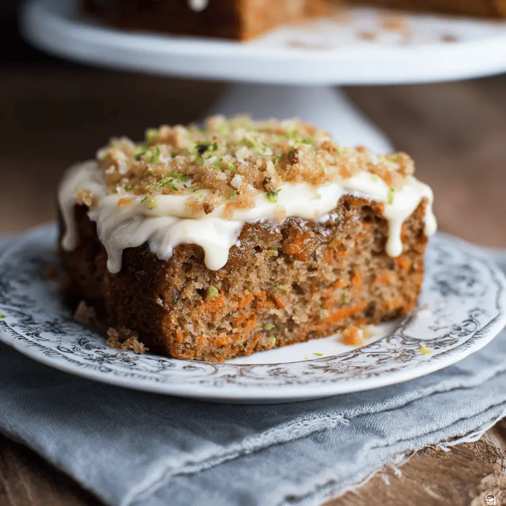 Moist Zucchini Carrot Cake Everyone Loves