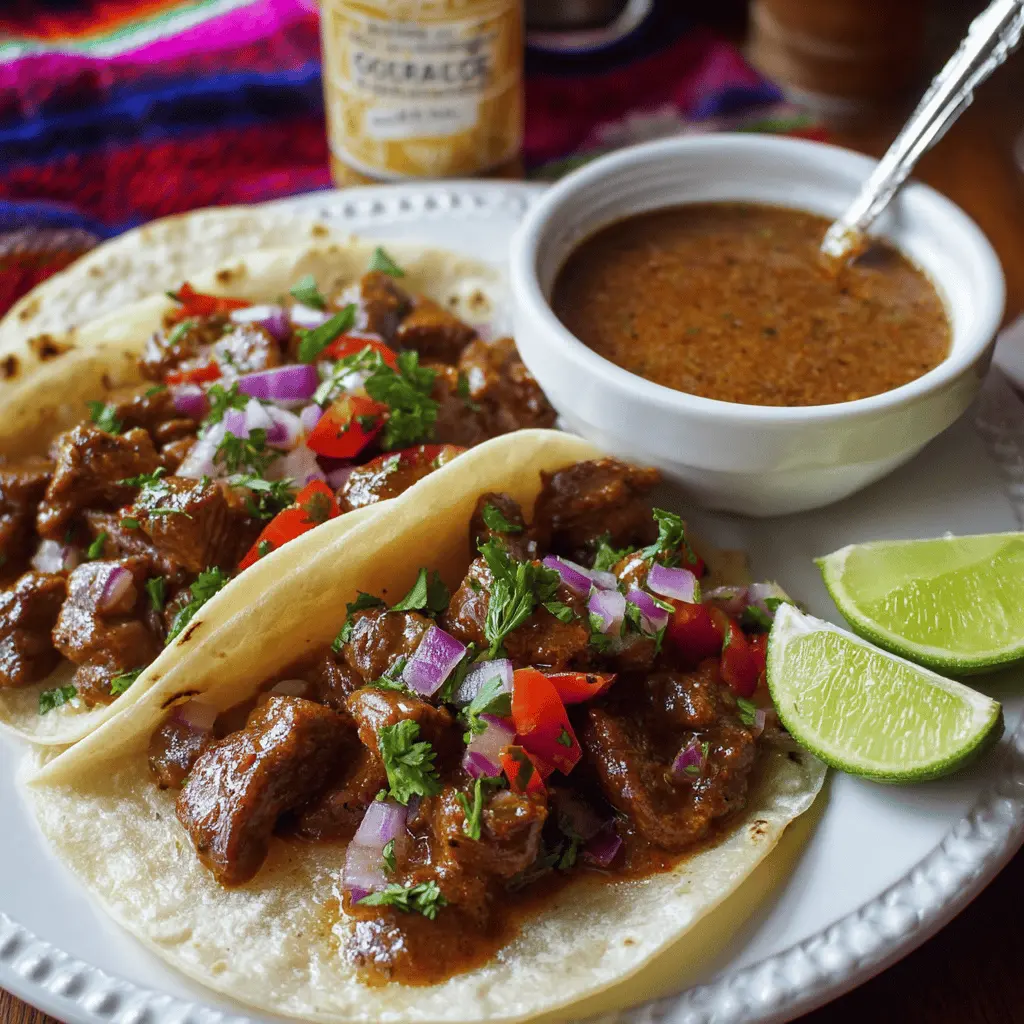 Easy Traditional Carne Guisada Tacos Recipe
