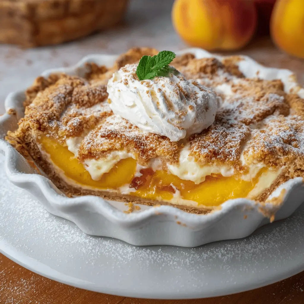 Easy Peaches and Cream Pie Recipe