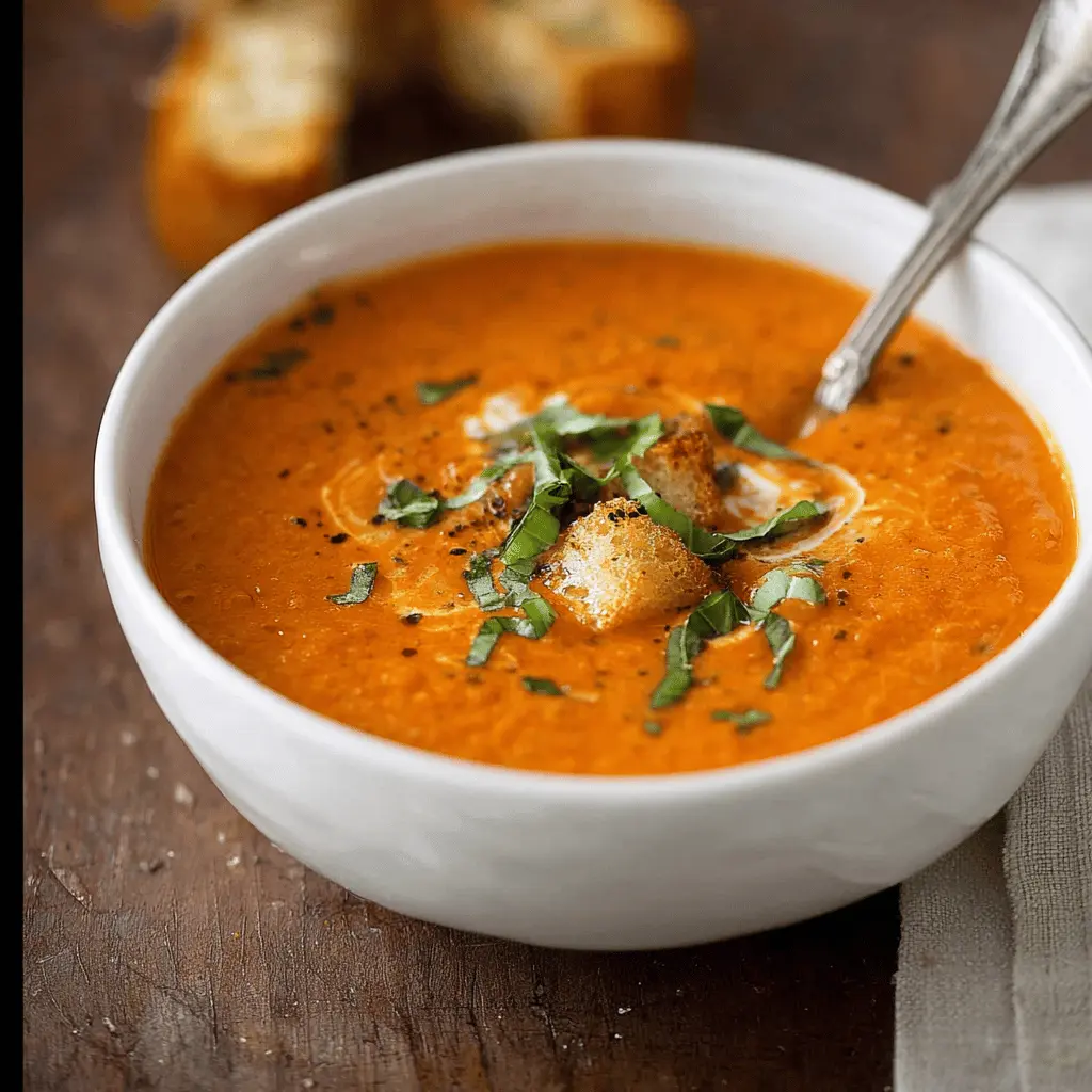 Creamy Tomato Basil Soup Recipe for Cozy Days