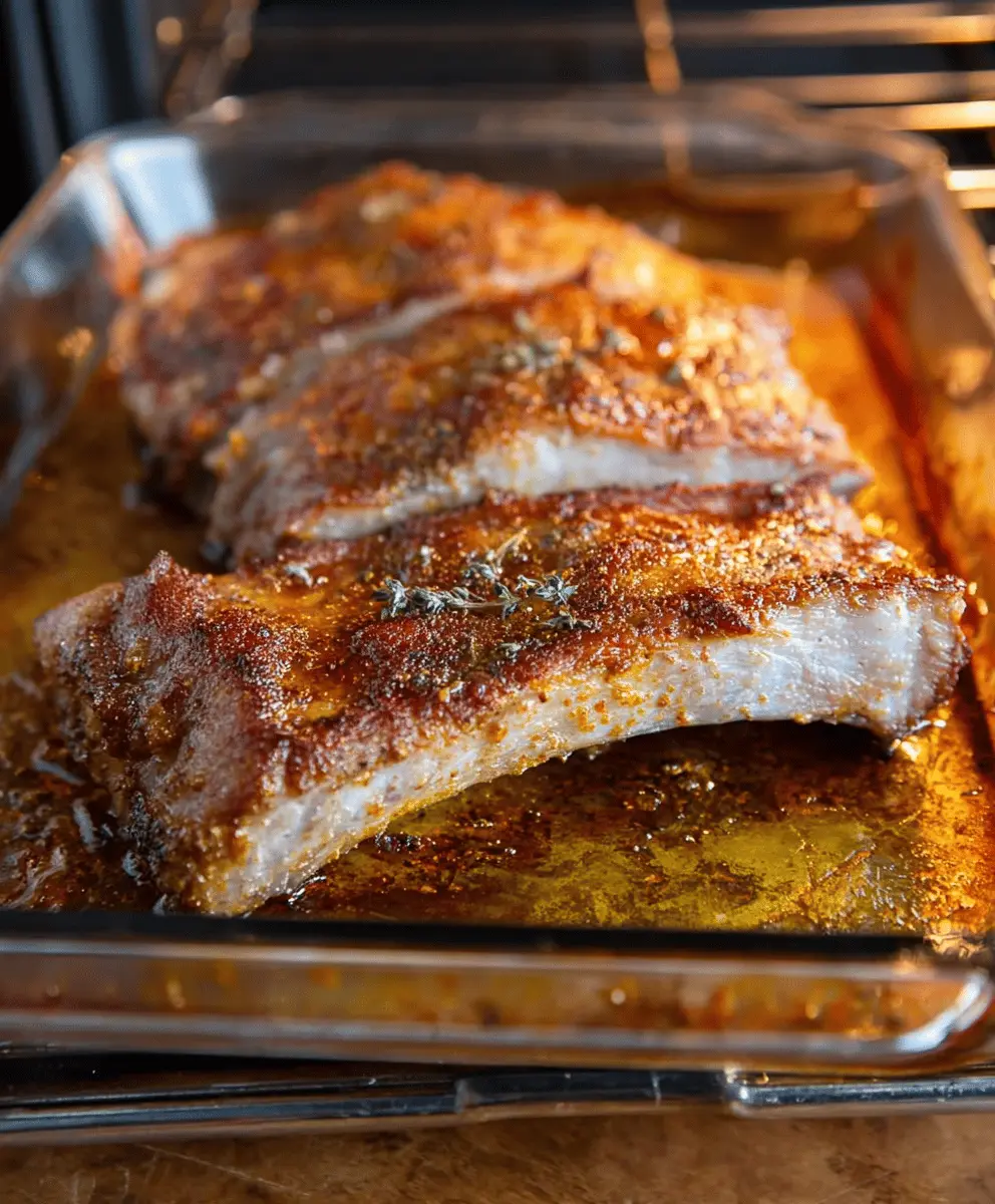 Easy Oven-Baked Mustard Pork Ribs Recipe