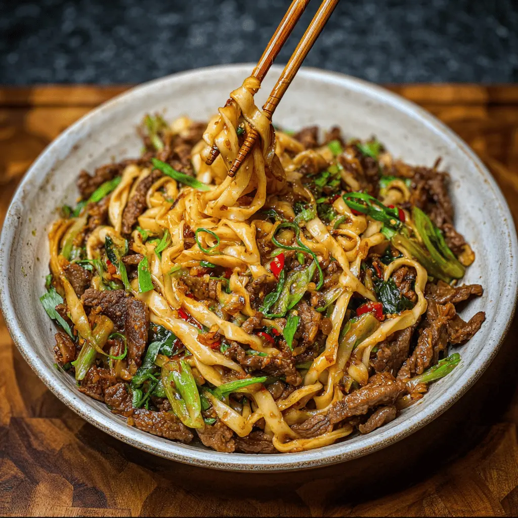 Easy Cumin Lamb Noodles Recipe