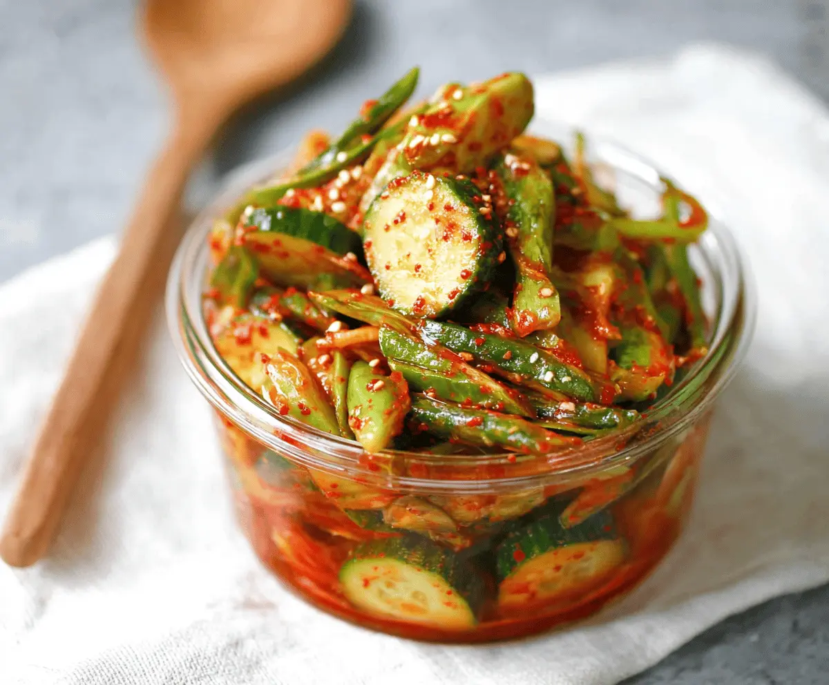 Easy Cucumber Kimchi Recipe for Beginners