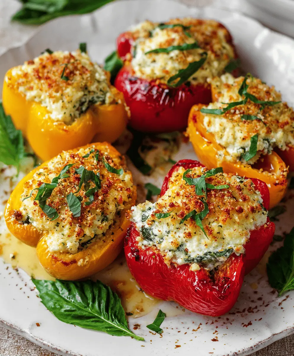 Easy Ricotta Stuffed Peppers Recipe